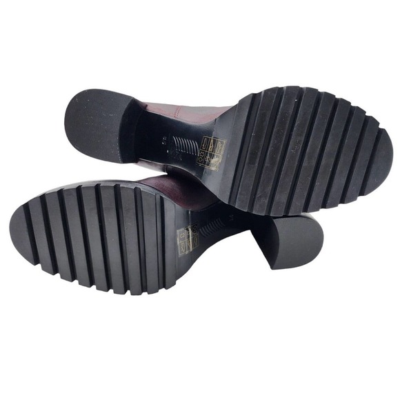 Paige Natasha Bootie Wine Leather Heel Ankle Women's Size 8.5 New Boot P… - Picture 14 of 14